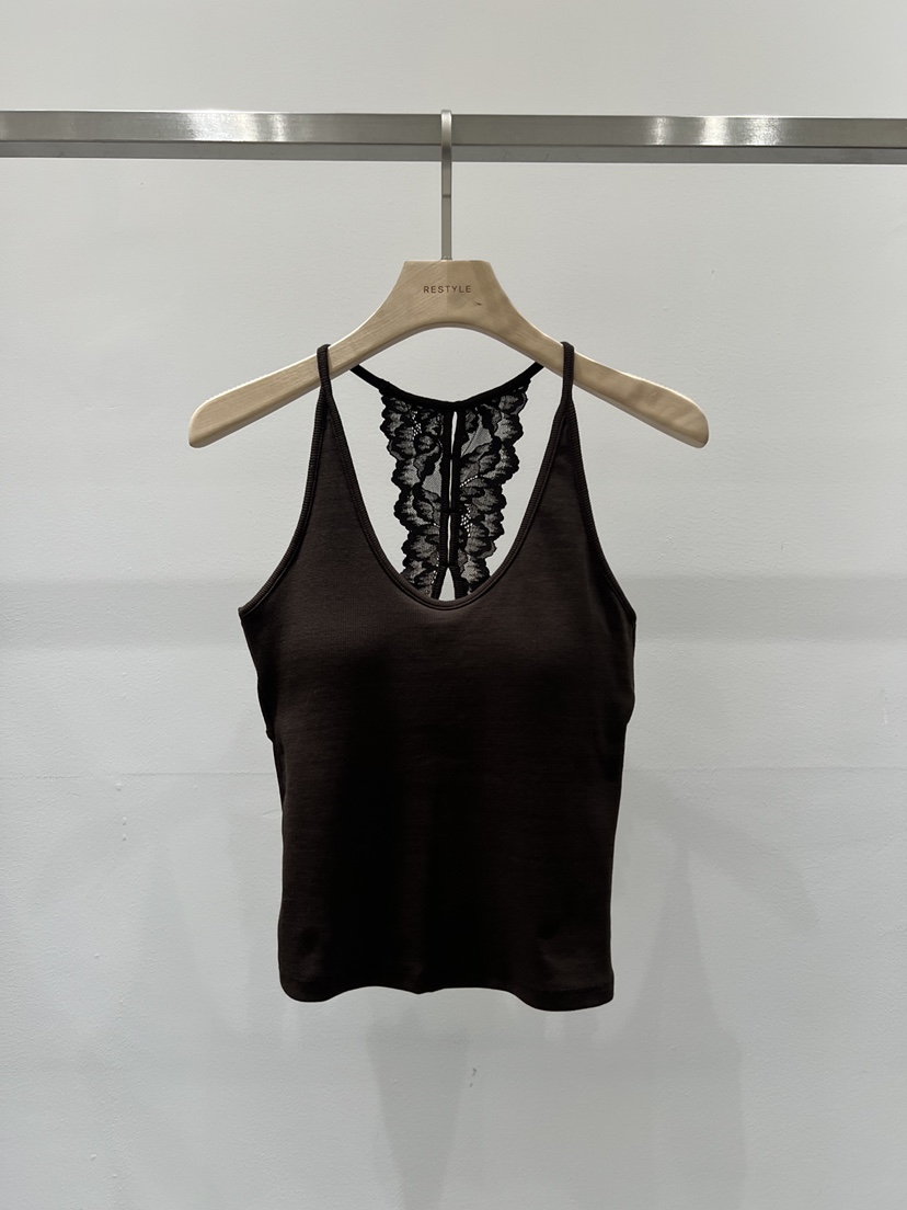 RE STYLE-Q韓國代購女士新品時尚真品推薦吊帶背心無袖RE STYLE吊帶/背心圖色3