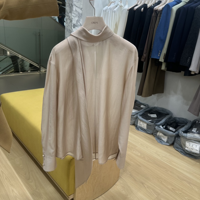CREPE韓國代購女士新品真品時尚推薦休閑人氣熱賣襯衫蕾絲衫CREPE襯衫/蕾絲衫圖色1