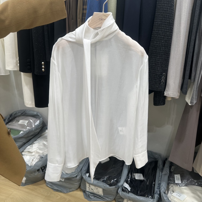 CREPE韓國代購女士新品真品時尚推薦休閑人氣熱賣襯衫蕾絲衫CREPE襯衫/蕾絲衫圖色2