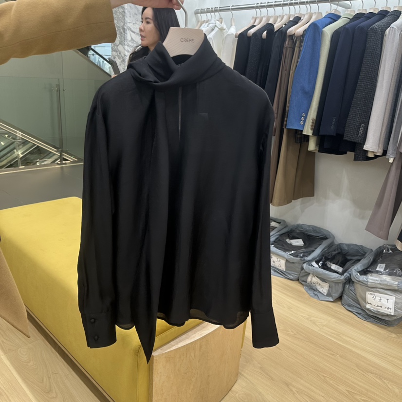 CREPE韓國代購女士新品真品時尚推薦休閑人氣熱賣襯衫蕾絲衫CREPE襯衫/蕾絲衫圖色3