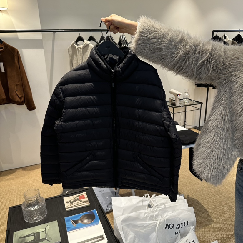 PAUSE東大門代購女裝新款真品休閑熱賣人氣短款羽絨服鵝絨PAUSE短款羽絨服圖色1黑色