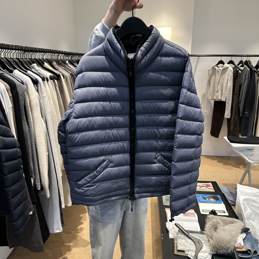 PAUSE東大門代購女裝新款真品休閑熱賣人氣短款羽絨服鵝絨PAUSE短款羽絨服圖色2淺藍色