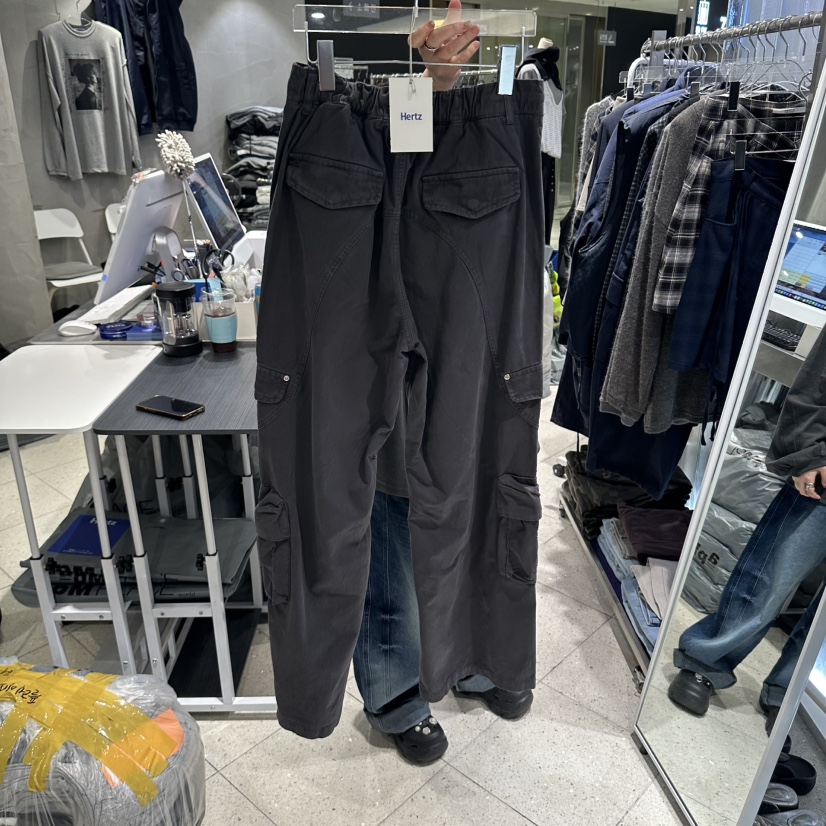HERTZ-P韓國直郵女裝新品推薦時尚休閑熱賣休閑褲雙口袋HERTZ-P休閑褲
