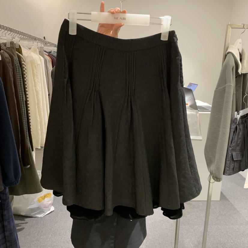AUBE東大門直郵女士新品真品時尚人氣推薦熱賣半身裙中短裙THE AUBE半身裙/中短裙圖色2黑