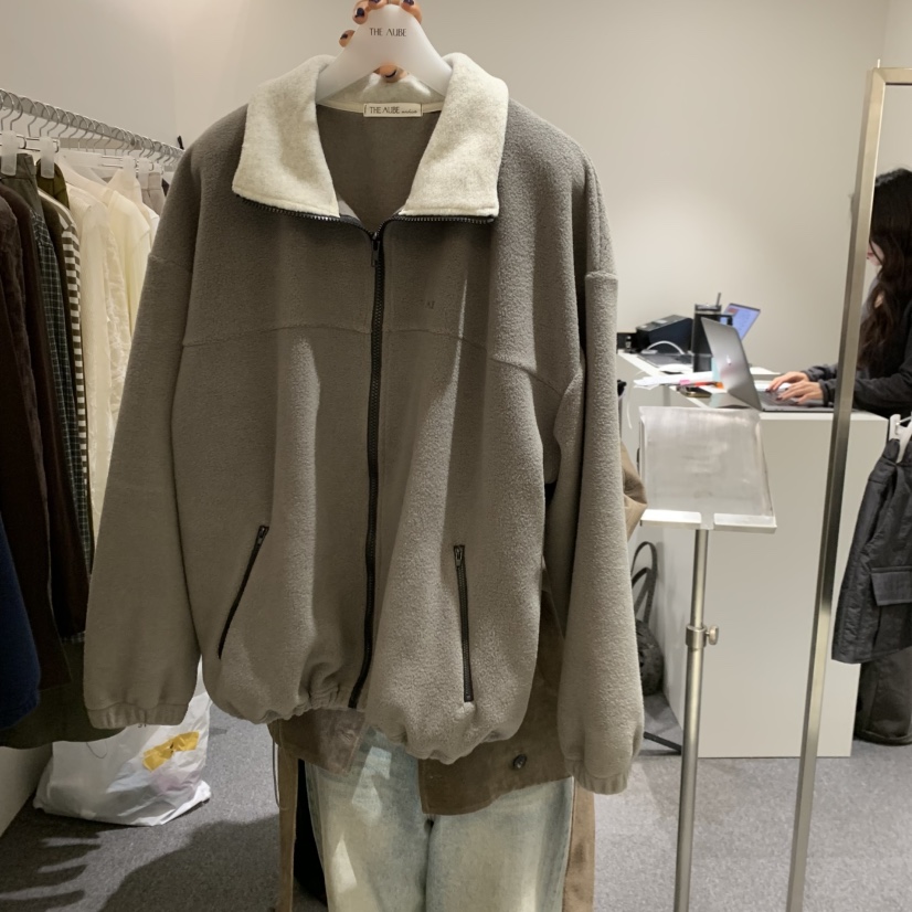 AUBE東大門實拍女裝新品休閑人氣推薦真品熱賣時尚夾克拉鏈THE AUBE夾克圖色2