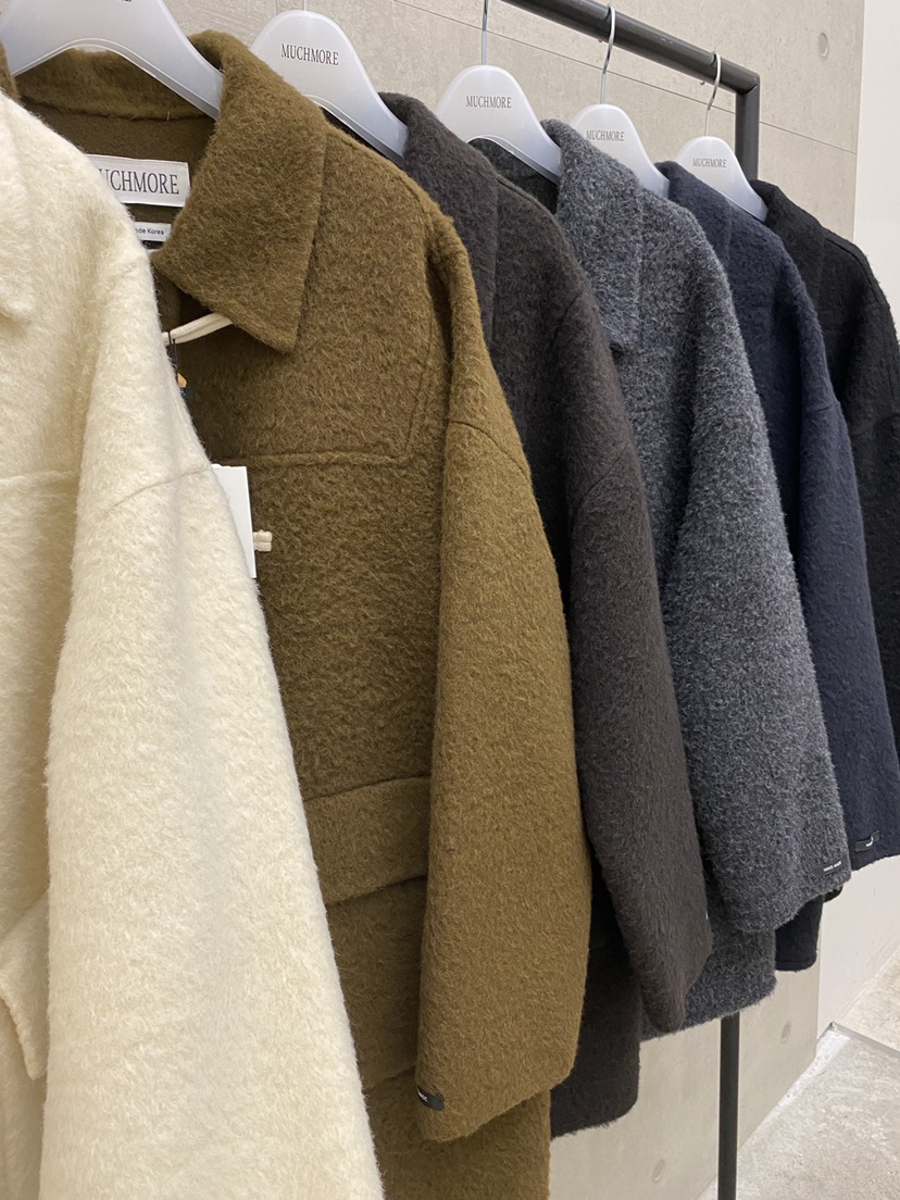 MUCH MORE/JACKPOT東大門實拍女裝新品熱賣中長款大衣手工制作MUCH MORE/JACKPOT中長款大衣