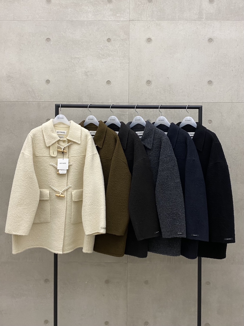 MUCH MORE/JACKPOT東大門實拍女裝新品熱賣中長款大衣手工制作MUCH MORE/JACKPOT中長款大衣