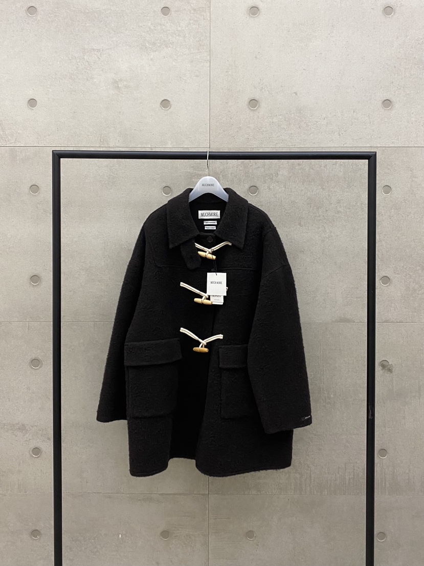 MUCH MORE/JACKPOT東大門實拍女裝新品熱賣中長款大衣手工制作MUCH MORE/JACKPOT中長款大衣圖色2深棕色