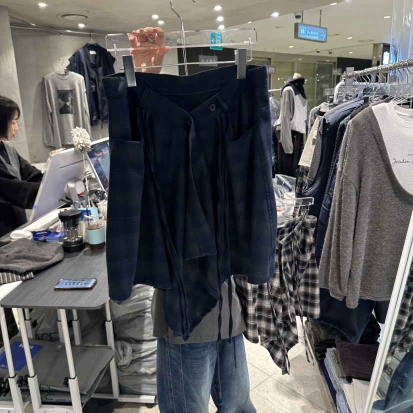 HERTZ-P東大門實拍女士新款休閑時尚人氣推薦半身裙中短裙HERTZ-P半身裙/中短裙圖色2藍色