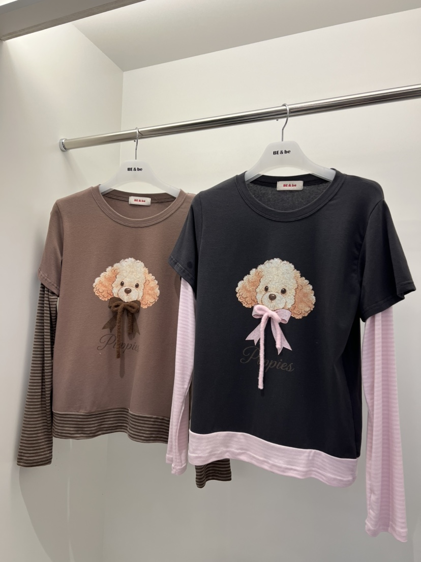 BE&amp;BE韓國代購女士新品推薦人氣真品時尚熱賣長袖T恤BE&be長袖T恤