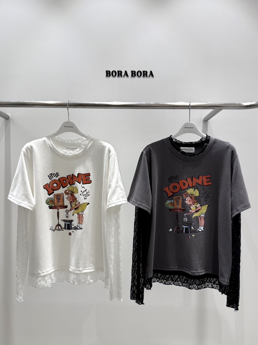 BORA BORA韓國代購女裝新款真品推薦熱賣時尚人氣長袖T恤BORA BORA長袖T恤