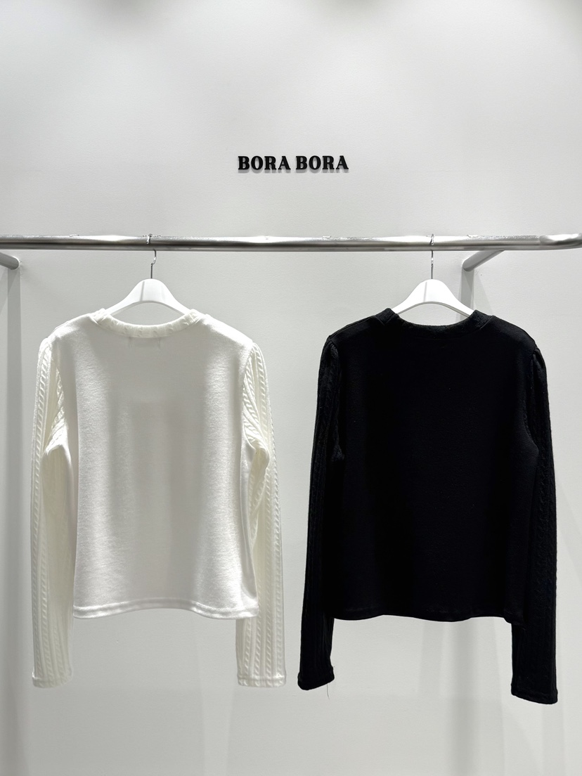 BORA BORA韓國直郵女士新品推薦真品時尚休閑人氣長袖T恤BORA BORA長袖T恤