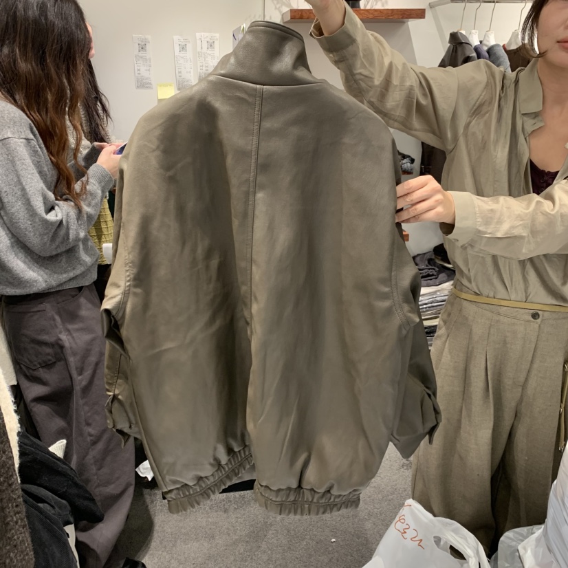 THE HOME PAGE韓國直郵女裝新款時尚休閑真品熱賣人氣皮衣THE HOME PAGE皮衣