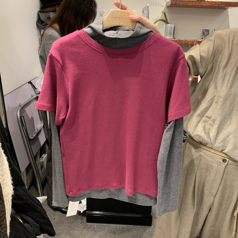 THE HOME PAGE東大門代購女士新品真品時尚T恤不含內搭THE HOME PAGET恤圖色1