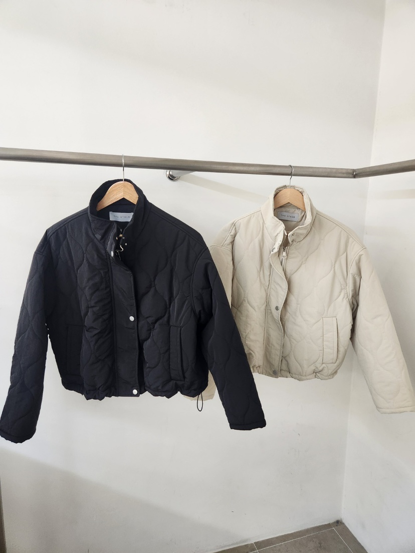 THE OTHER東大門直郵女裝新品休閑人氣真品短款棉服絎縫THE OTHER短款棉服