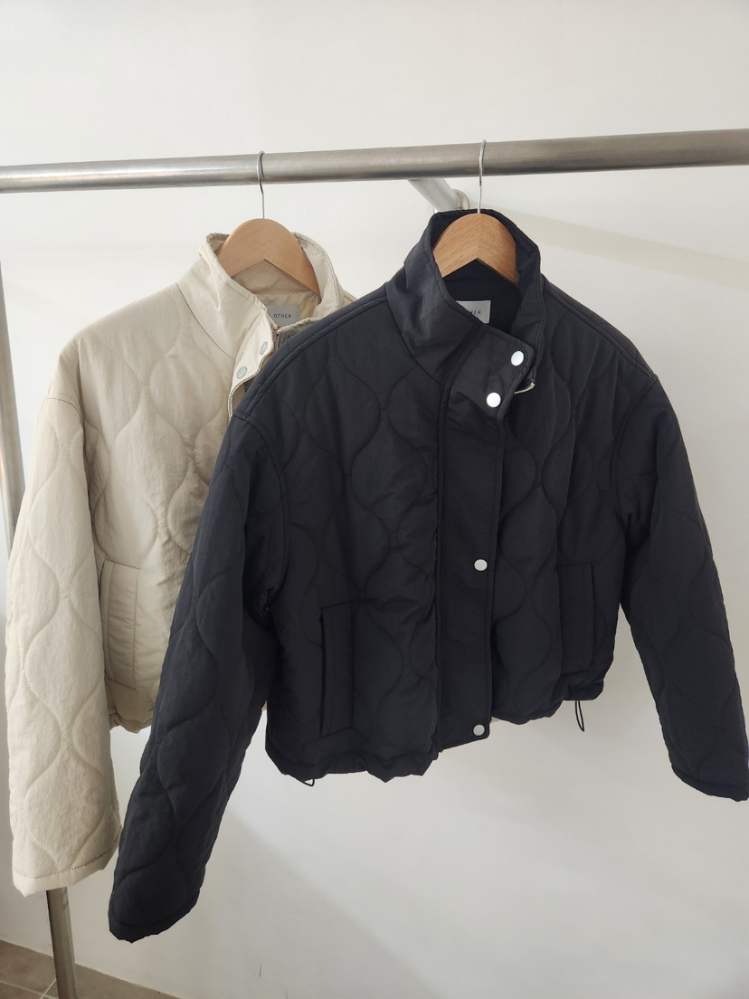 THE OTHER東大門直郵女裝新品休閑人氣真品短款棉服絎縫THE OTHER短款棉服