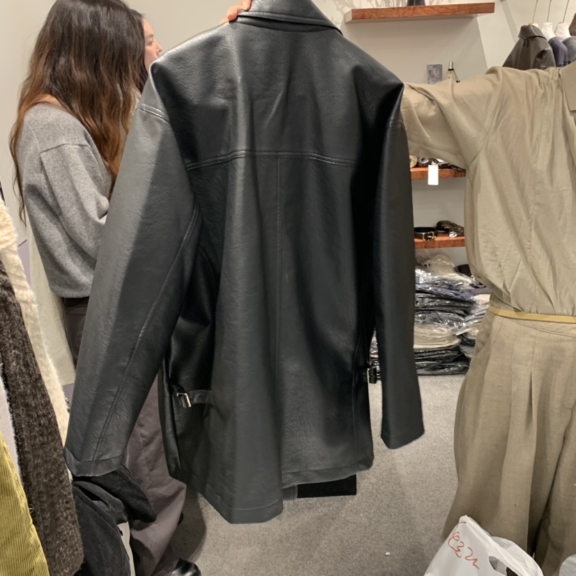 THE HOME PAGE東大門實拍女士新品人氣時尚真品皮衣皮革THE HOME PAGE皮衣