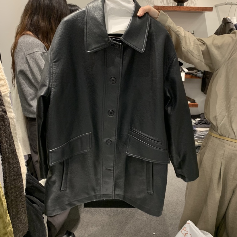 THE HOME PAGE東大門實拍女士新品人氣時尚真品皮衣皮革THE HOME PAGE皮衣圖色2