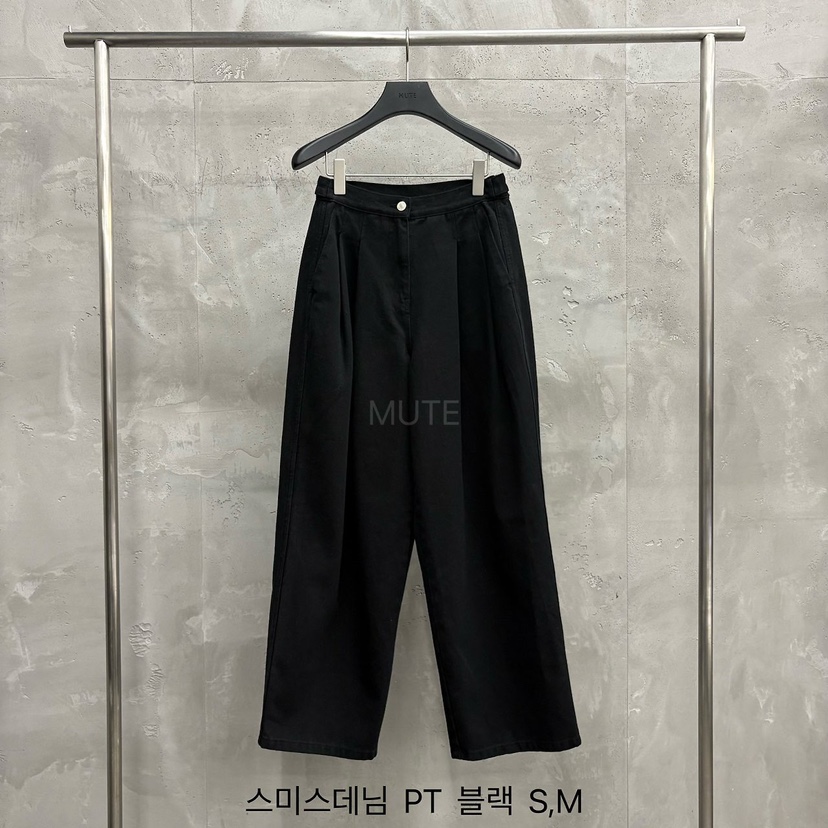 MUTE-P東大門代購女裝新款人氣休閑時尚推薦熱賣真品休閑褲MUTE休閑褲圖色3黑色