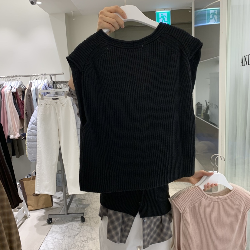 VENIR-A韓國代購女士新品真品推薦熱賣時尚人氣休閑馬甲VENIR-A馬甲