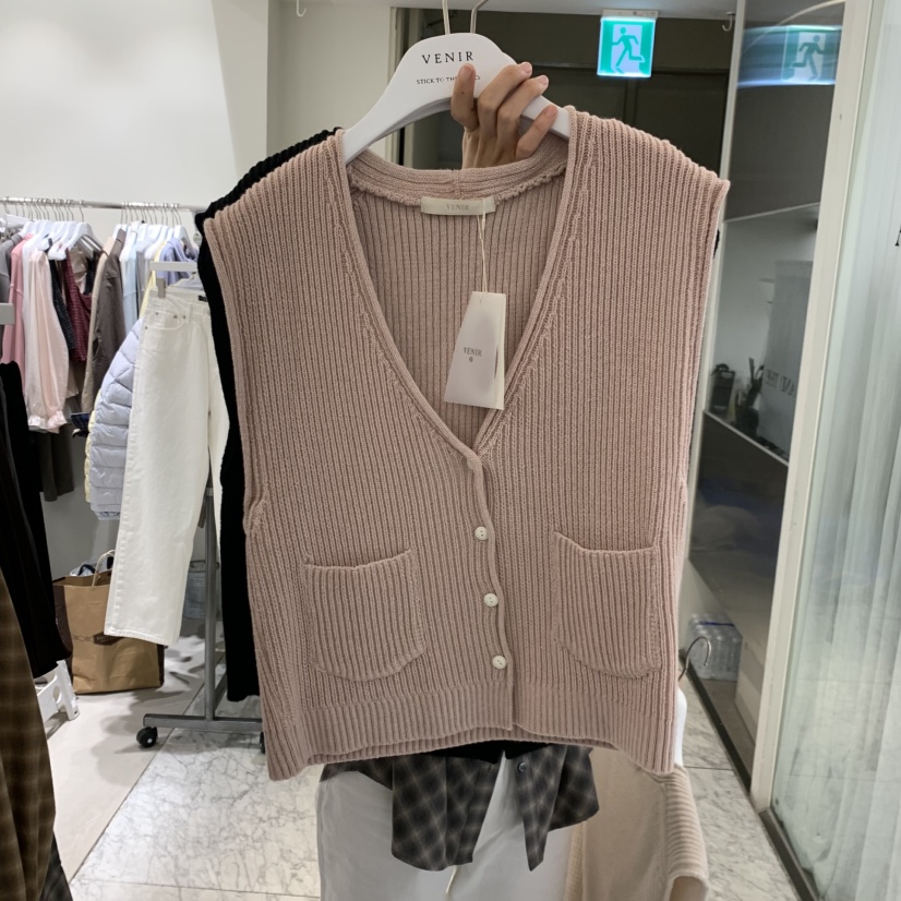 VENIR-A韓國代購女士新品真品推薦熱賣時尚人氣休閑馬甲VENIR-A馬甲圖色2