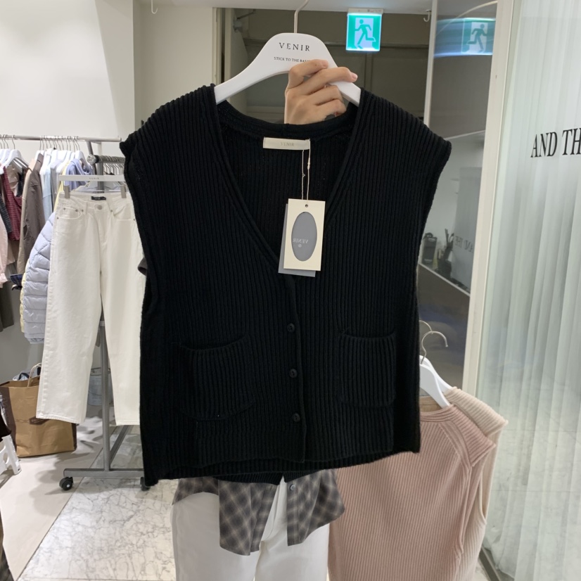VENIR-A韓國代購女士新品真品推薦熱賣時尚人氣休閑馬甲VENIR-A馬甲圖色3