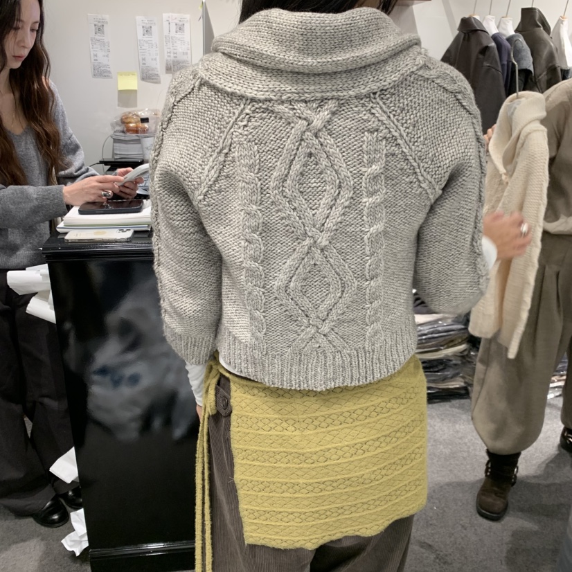 THE HOME PAGE東大門實拍女裝新品休閑熱賣開衫開衫經典THE HOME PAGE開衫