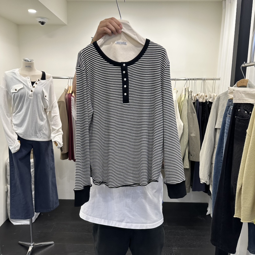 URBAN BREEZE韓國直郵女士新款真品熱賣時尚休閑長袖T恤URBAN BREEZE長袖T恤圖色2