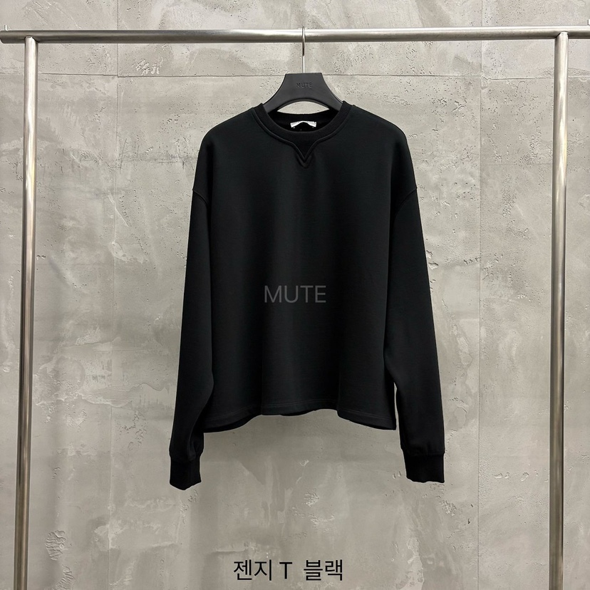 MUTE-P東大門實拍女裝新款人氣休閑真品推薦熱賣長袖T恤MUTE長袖T恤圖色5黑色