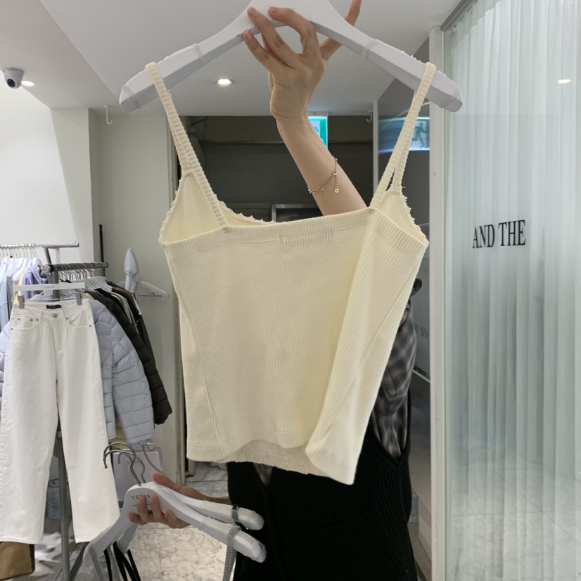 VENIR-A東大門實拍女裝新品時尚真品推薦熱賣休閑吊帶背心VENIR-A吊帶/背心