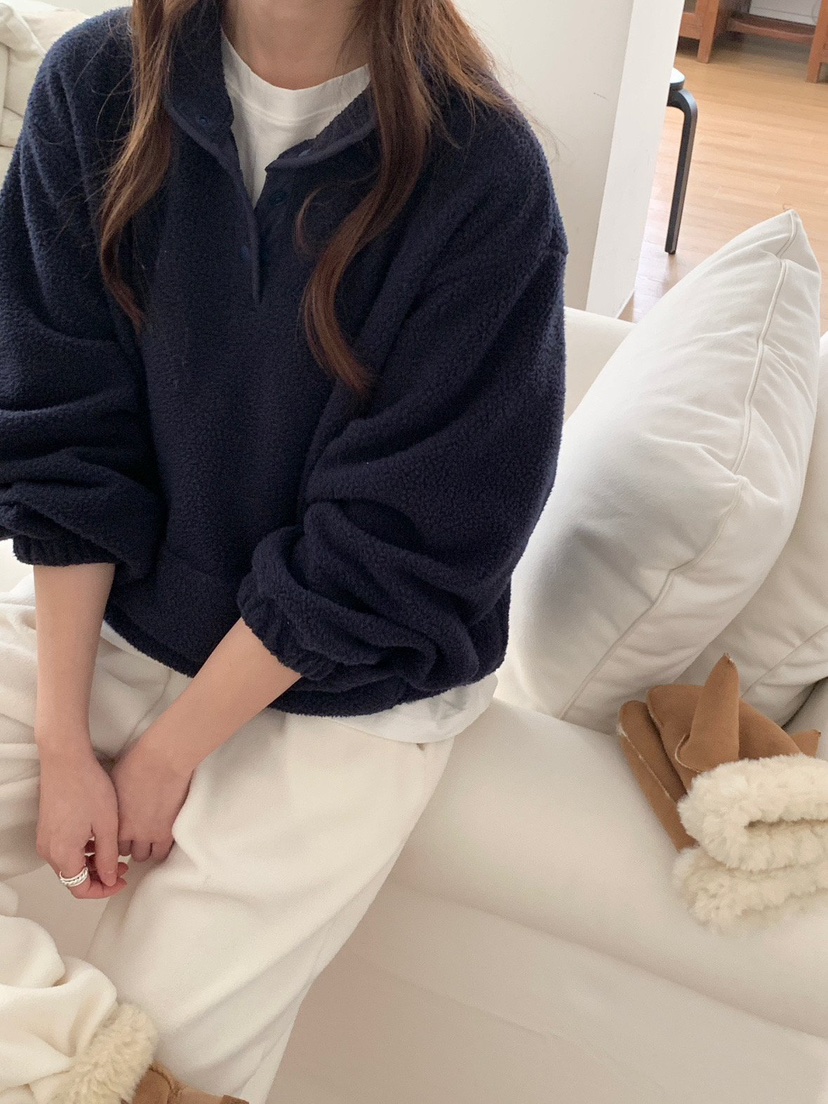 WOOD東大門直郵女裝新款推薦熱賣時尚人氣真品衛衣口袋抓絨WOOD-2件起衛衣