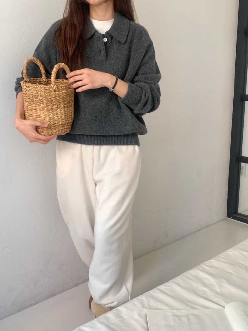 WOOD東大門代購女士新款熱賣真品休閑時尚推薦人氣針織衫WOOD-2件起針織衫