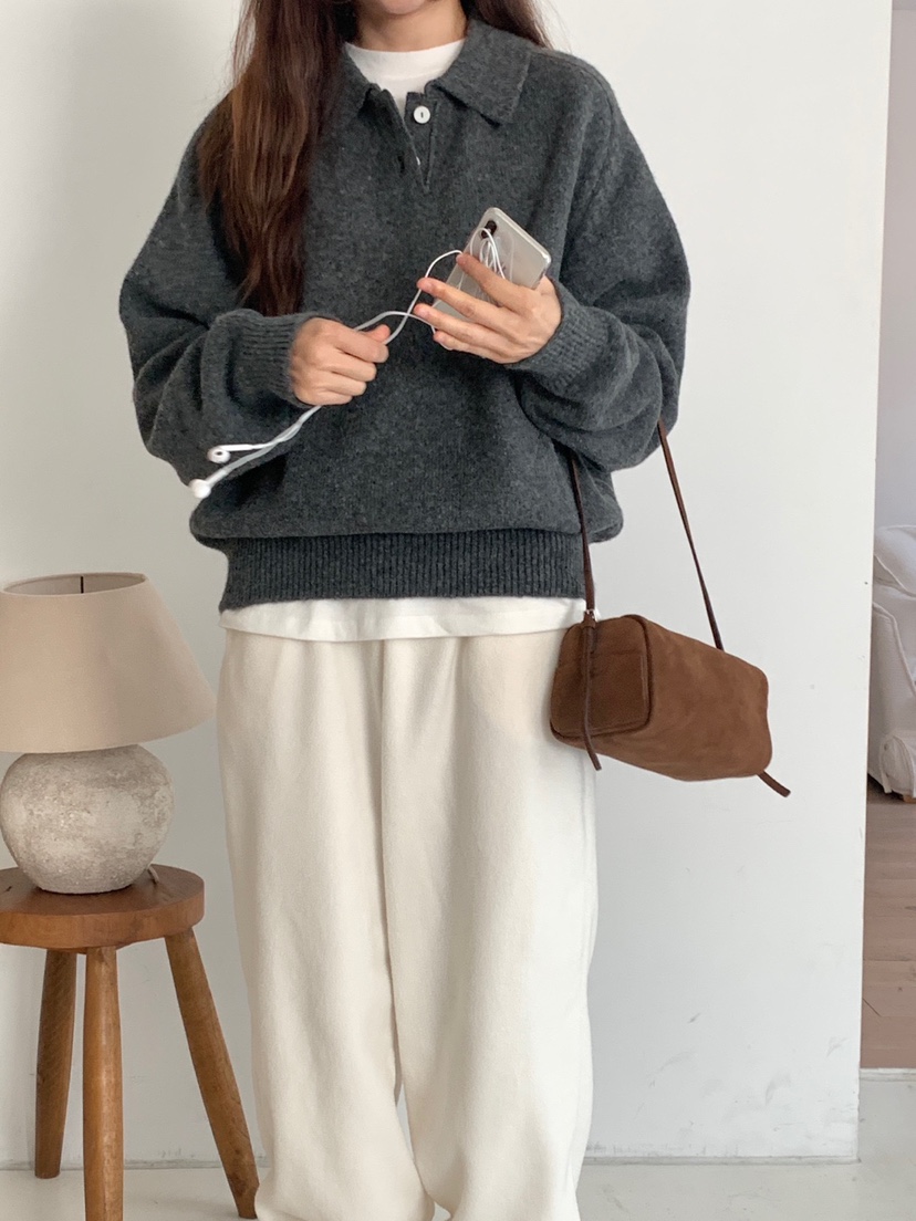 WOOD東大門代購女士新款熱賣真品休閑時尚推薦人氣針織衫WOOD-2件起針織衫