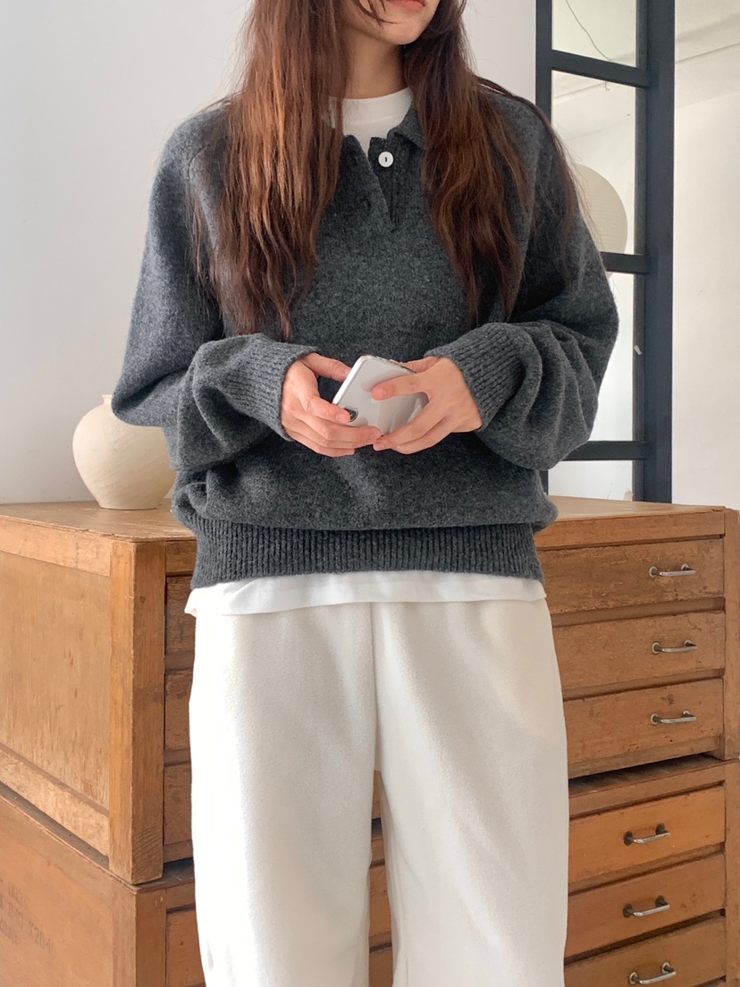 WOOD東大門代購女士新款熱賣真品休閑時尚推薦人氣針織衫WOOD-2件起針織衫圖色3