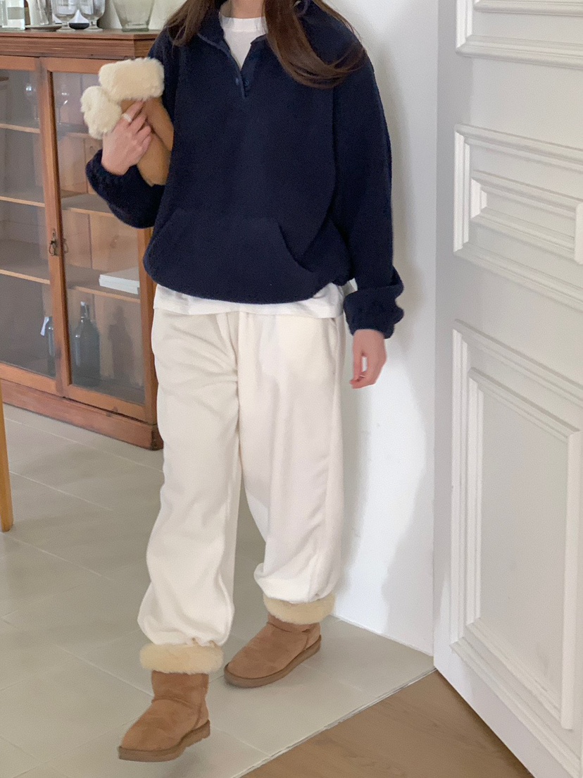 WOOD東大門代購女士新款真品人氣休閑時尚推薦熱賣休閑褲絨WOOD-2件起休閑褲