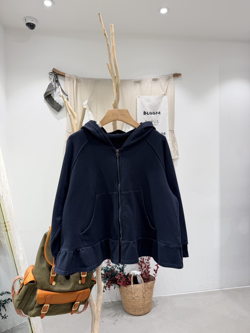 BLOOM東大門代購女裝新品真品時尚推薦休閑熱賣T恤兜帽褶邊BLOOM-ST恤圖色1