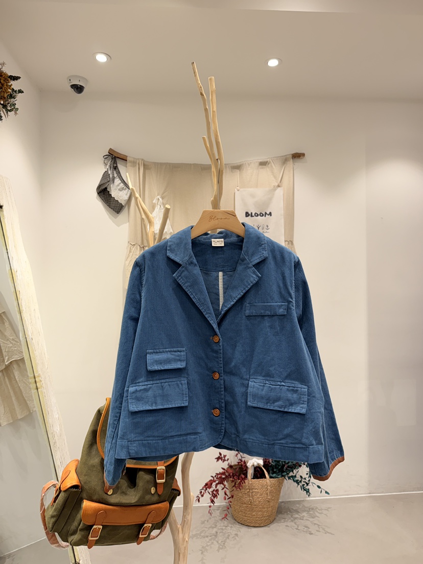 BLOOM東大門實拍女裝新品休閑熱賣真品人氣時尚夾克燈芯絨BLOOM-S夾克圖色1