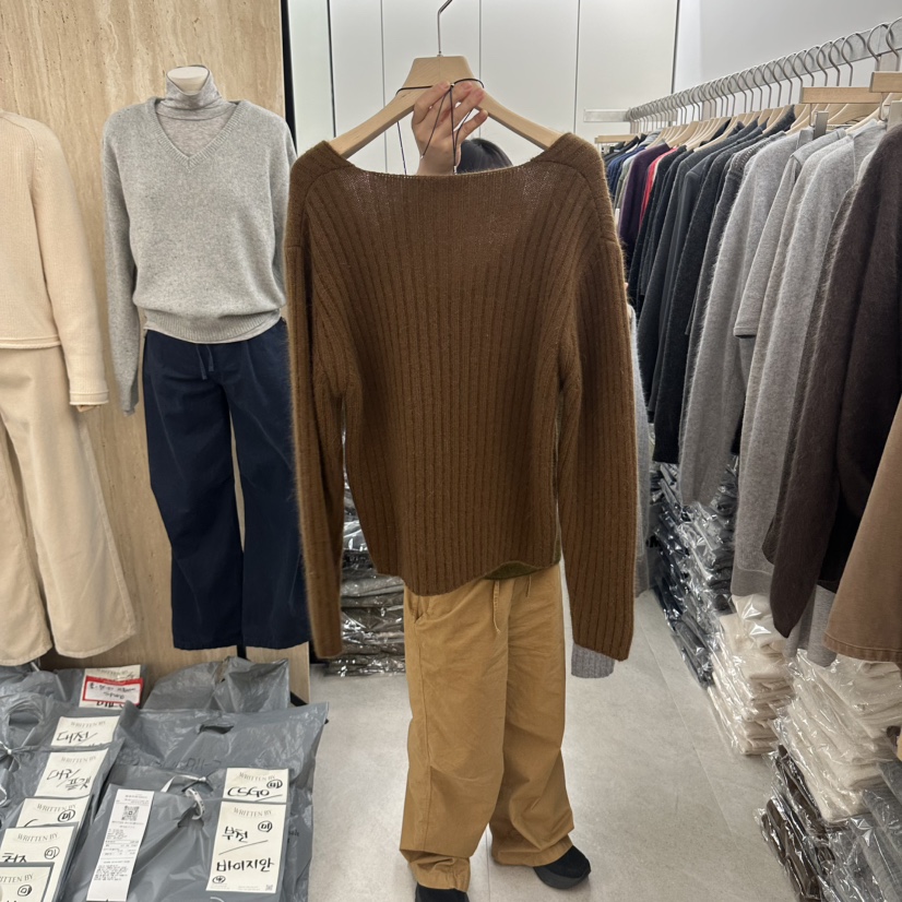 WRITTEN BY東大門代購女裝新品人氣時尚針織衫安哥拉羅紋WRITTEN BY針織衫