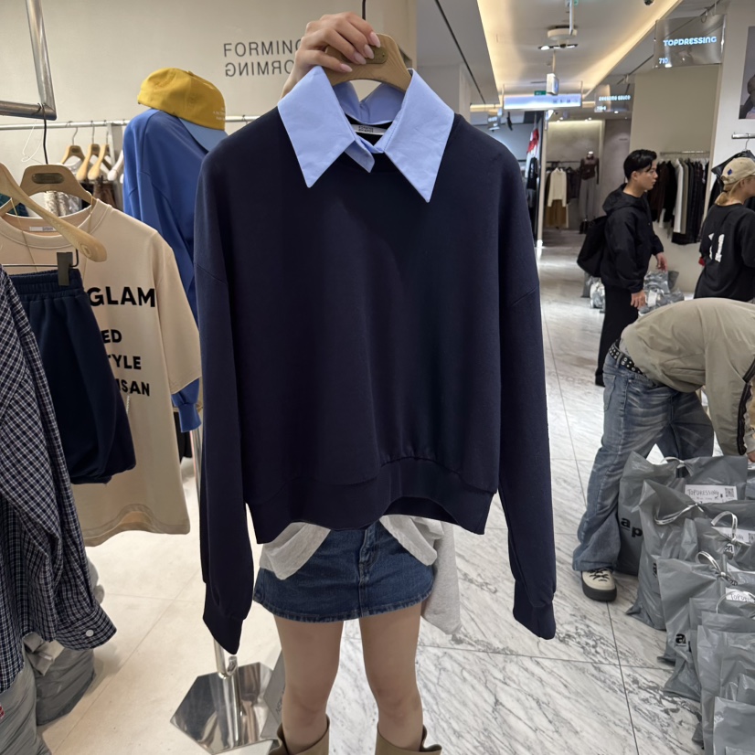 FORMING-P東大門直郵女裝新款真品推薦熱賣時尚衛衣翻領FORMING-P衛衣圖色2