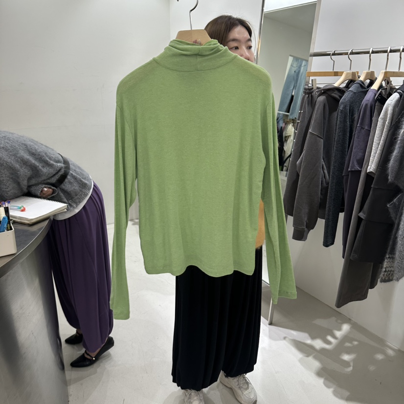 REPELLER韓國代購女士新款人氣時尚熱賣休閑推薦長袖T恤高領REPELLER長袖T恤