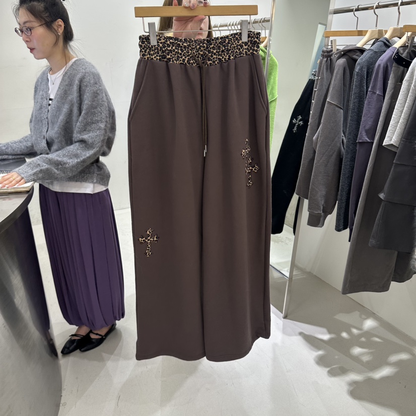 REPELLER東大門直郵女士新款人氣熱賣推薦時尚休閑褲豹紋REPELLER休閑褲圖色1