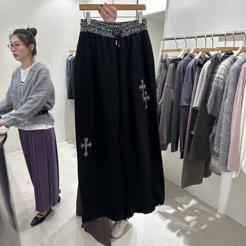 REPELLER東大門直郵女士新款人氣熱賣推薦時尚休閑褲豹紋REPELLER休閑褲圖色2