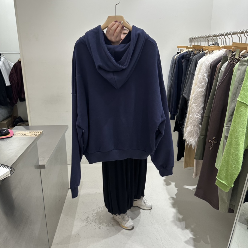 REPELLER東大門直郵女裝新品人氣熱賣衛衣拉鏈連帽衫荷葉邊REPELLER衛衣