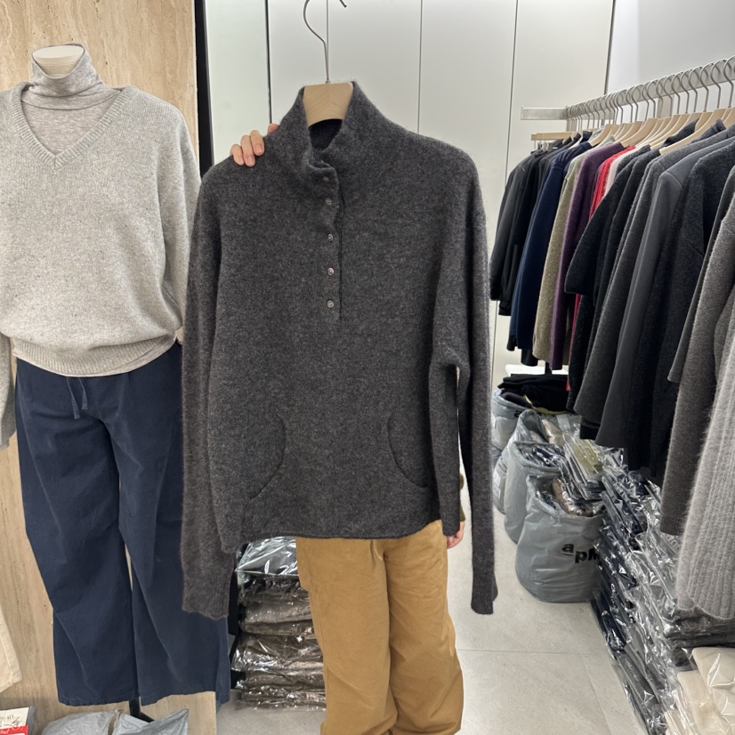 WRITTEN BY韓國直郵女士新品推薦時尚熱賣人氣真品毛衣紐扣WRITTEN BY毛衣圖色2
