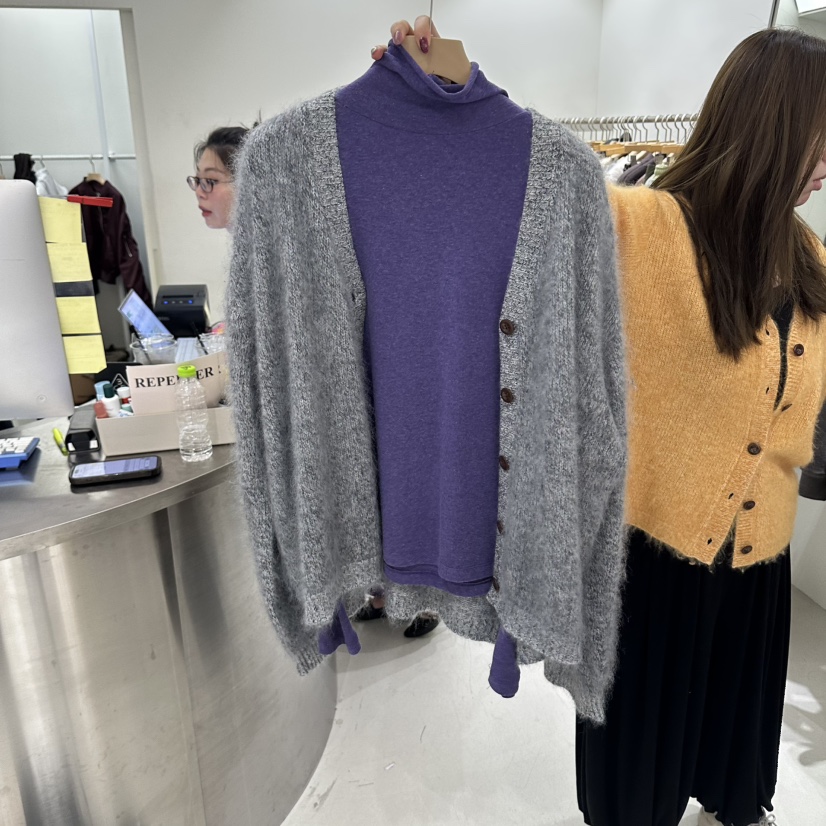 REPELLER韓國代購女裝新品人氣休閑開衫不含內搭柔軟開衫REPELLER開衫圖色2