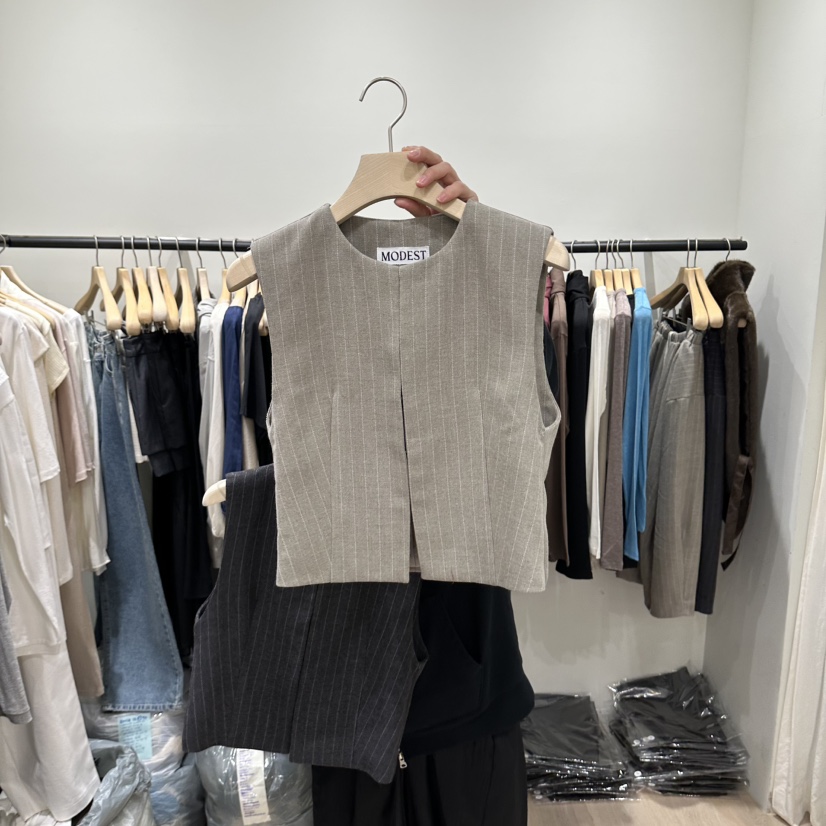 NOTTINGHAM/AVECNOUS/MODEST韓國直郵女裝新品時尚馬甲NOTTINGHAM/AVECNOUS/MODEST馬甲圖色1