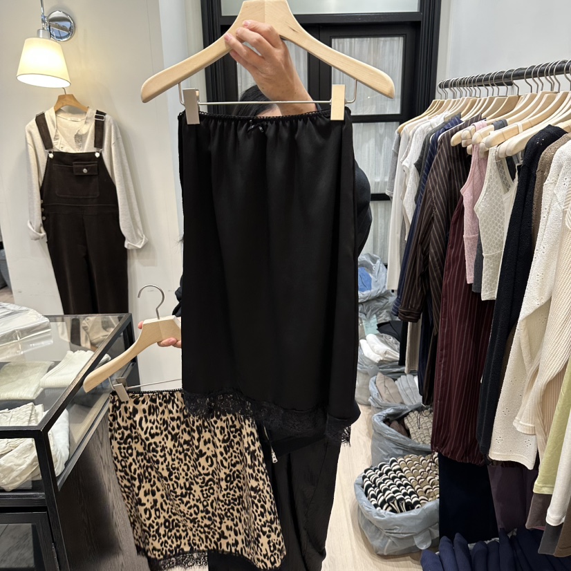 NOTTINGHAM/AVECNOUS/MODEST東大門代購女士新品休閑半身裙中短裙蓬松蕾絲NOTTINGHAM/AVECNOUS/MODEST半身裙/中短裙圖色3