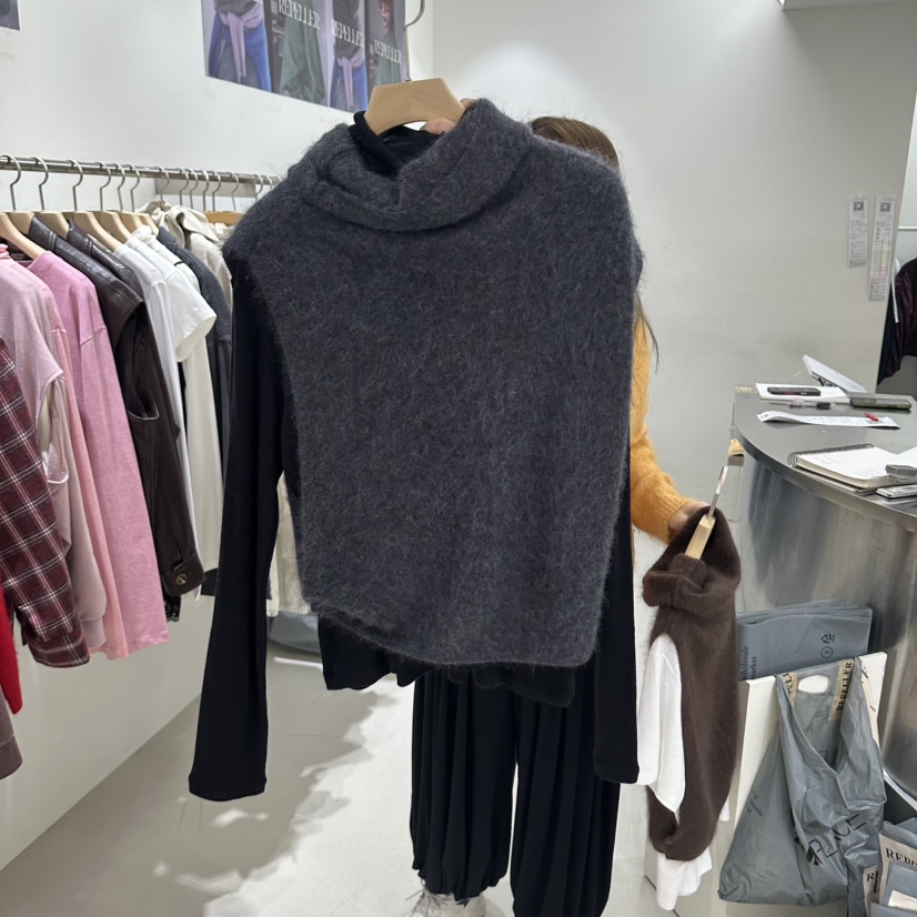 REPELLER東大門實拍女士新品推薦熱賣吊帶背心羊毛絲綢不含REPELLER吊帶/背心圖色2灰色