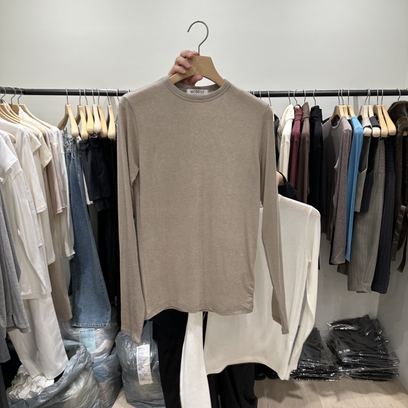 NOTTINGHAM/AVECNOUS/MODEST東大門代購女裝新款休閑長袖T恤NOTTINGHAM/AVECNOUS/MODEST長袖T恤圖色2