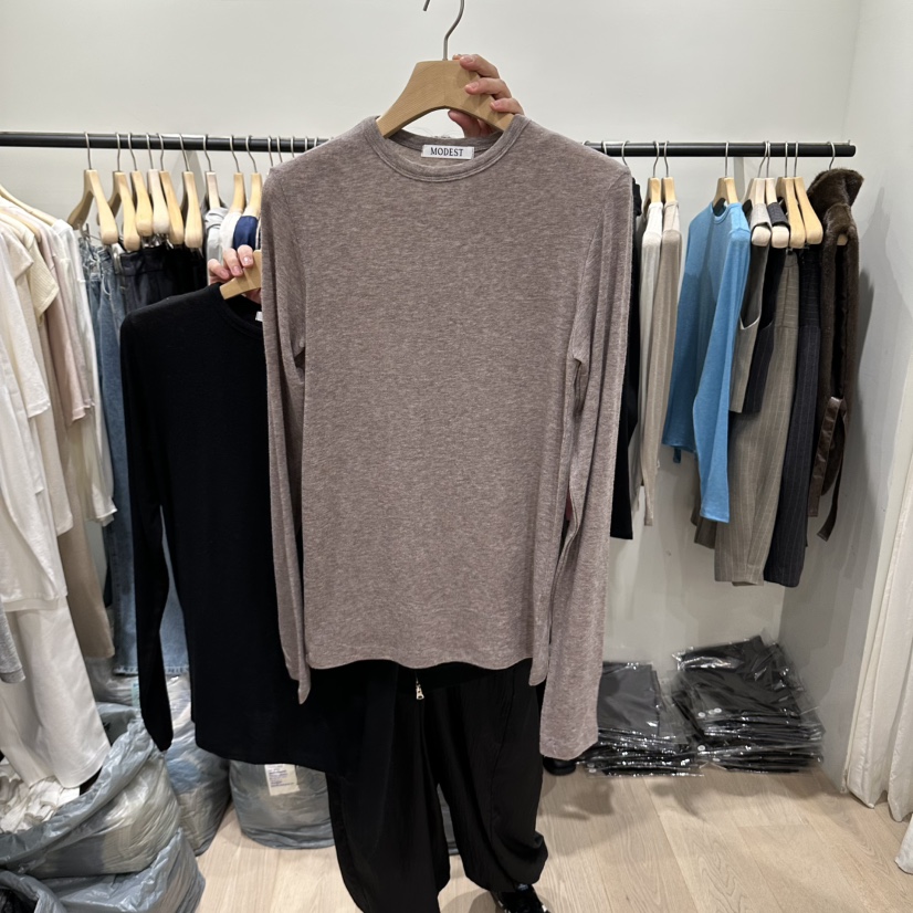 NOTTINGHAM/AVECNOUS/MODEST東大門代購女裝新款休閑長袖T恤NOTTINGHAM/AVECNOUS/MODEST長袖T恤圖色3